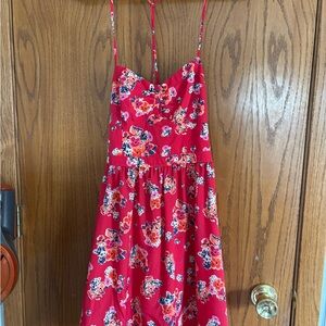 Floral Red Women’s Dress